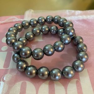 Imitation Pearl Bracelet set of 2